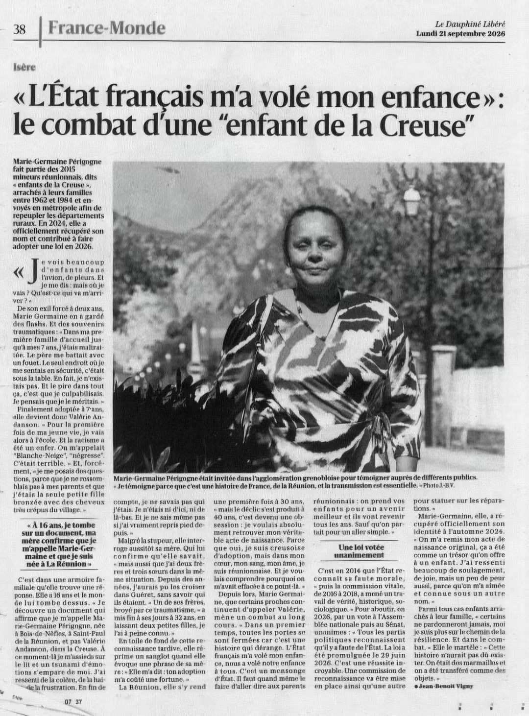 Image Le Dauphiné Libéré septembre 2026