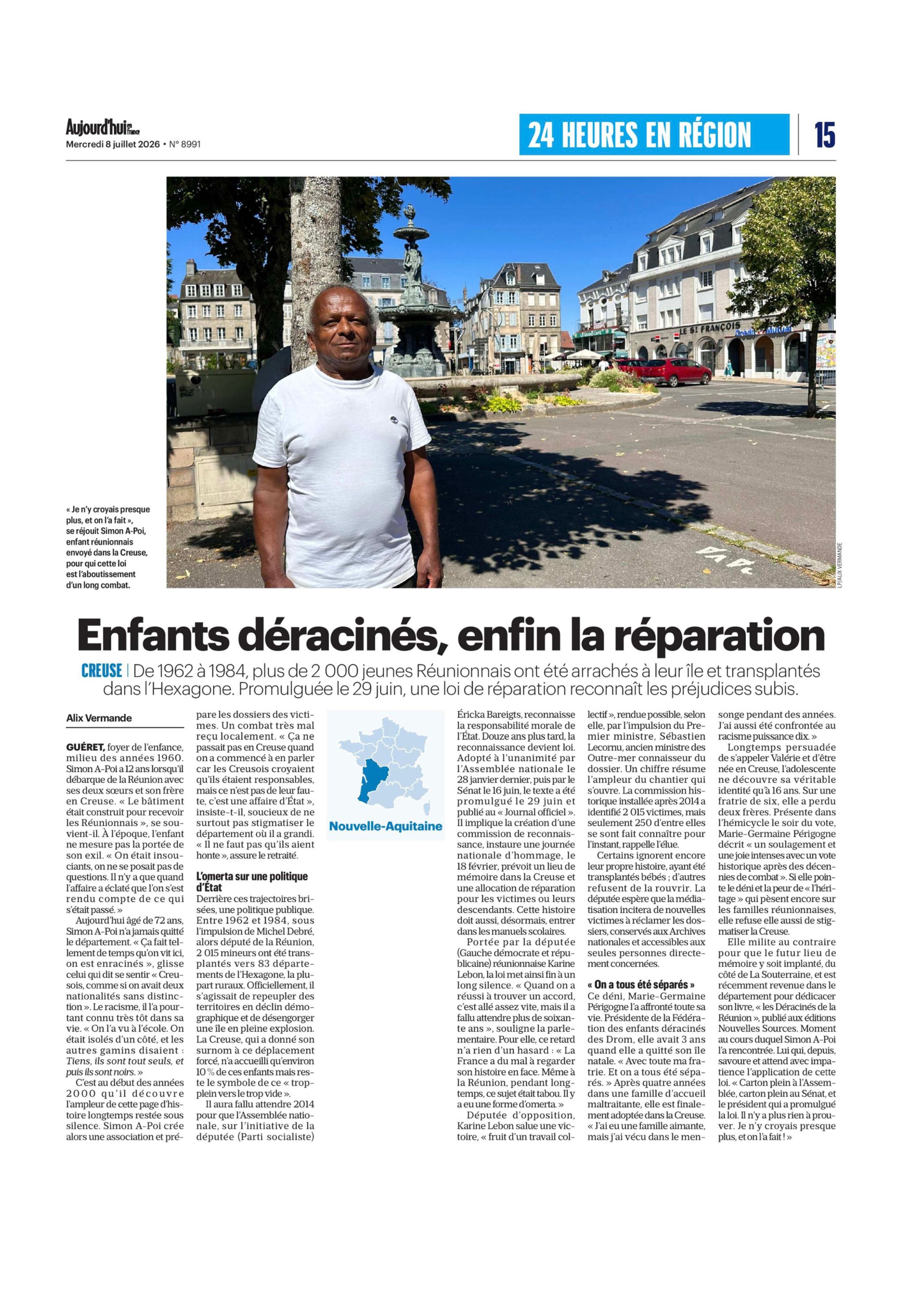 Image Le Parisien : témoignage de Simon A-POI