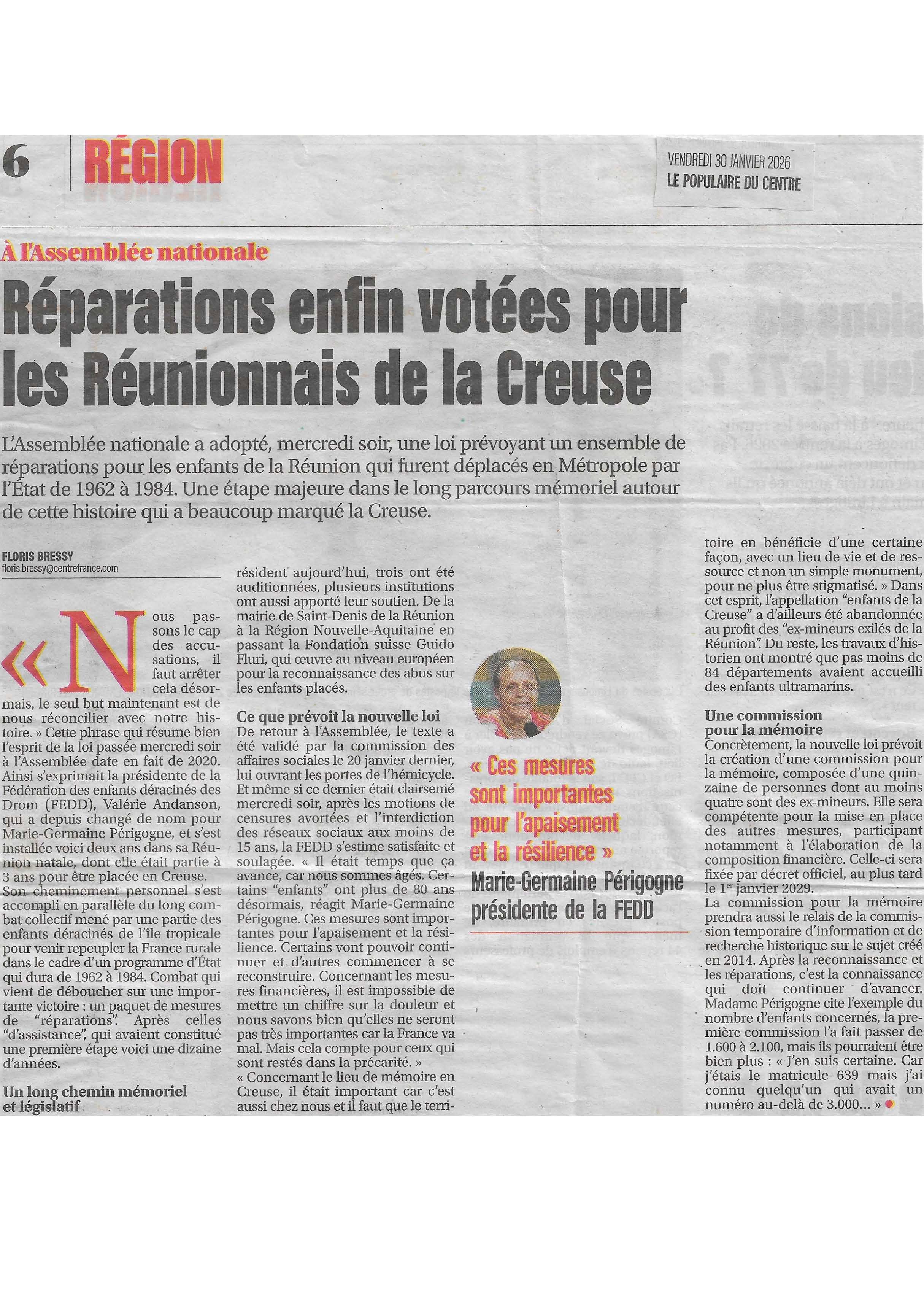 Image Journal "Le Populaire du Centre"