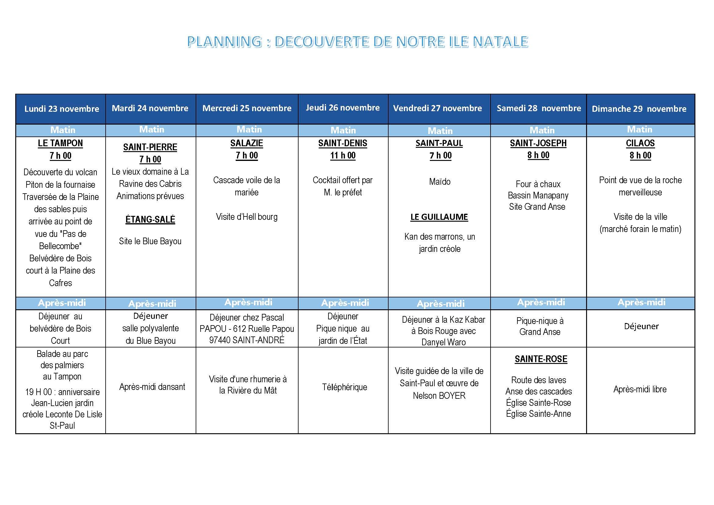 Image Semaine découverte de l'île